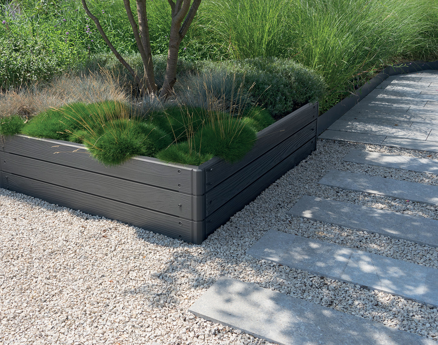 Rabata ogrodowa My Home & Garden Base Woody IBWS 75 x 75 x 25 cm