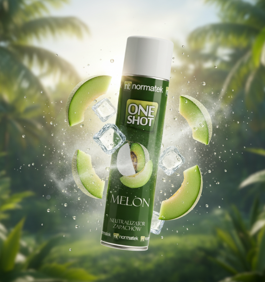 Odświeżacz powietrza i neutralizator One Shot Green Melon 600ml