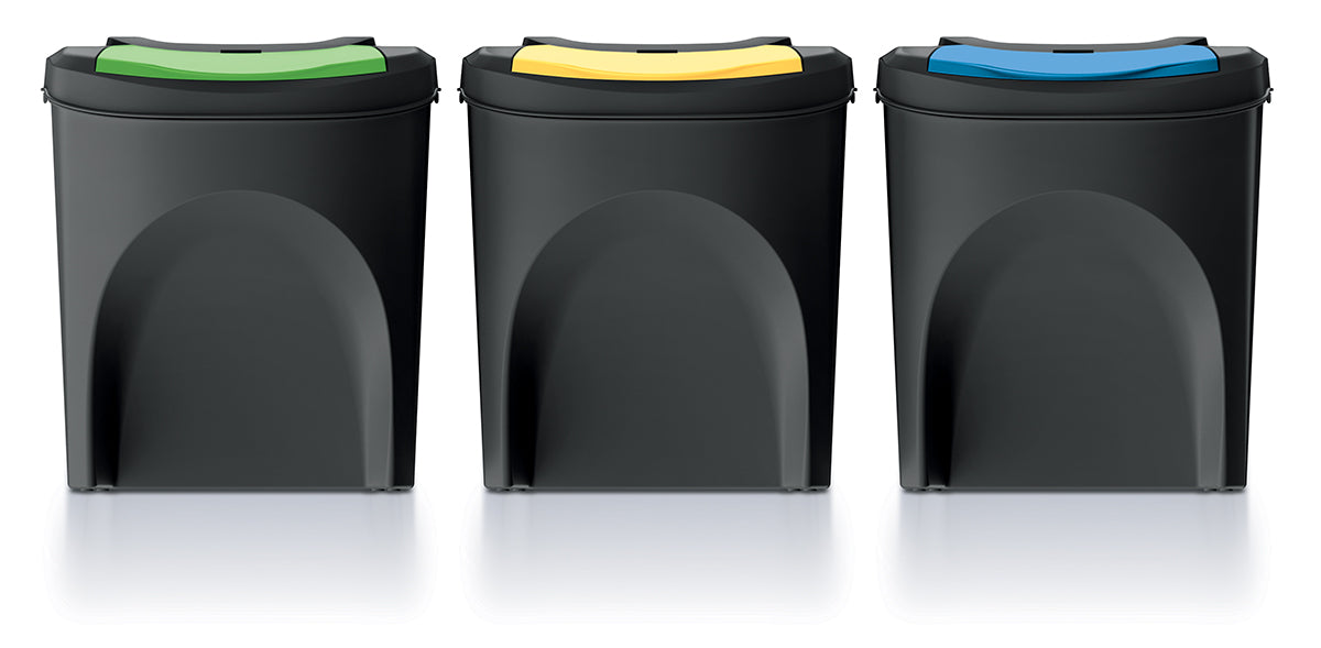 Kosz do segregacji odpadów Sortibox set 3x25l