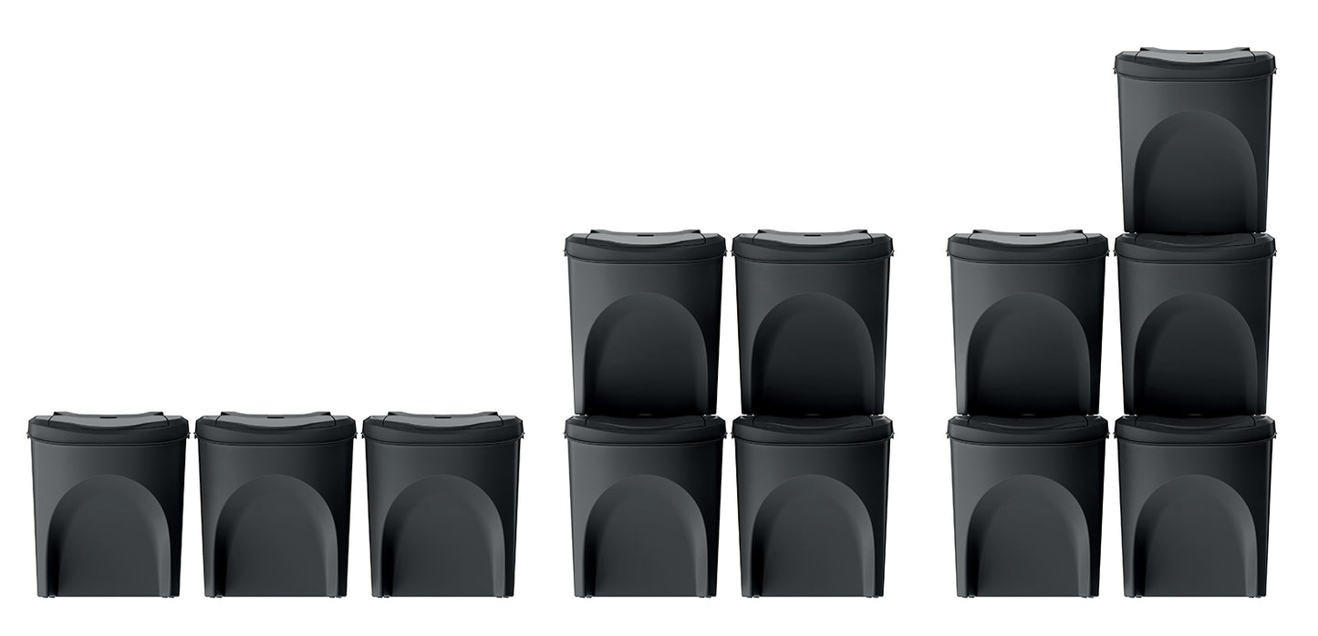 Kosz do segregacji odpadów Sortibox set 3x25l