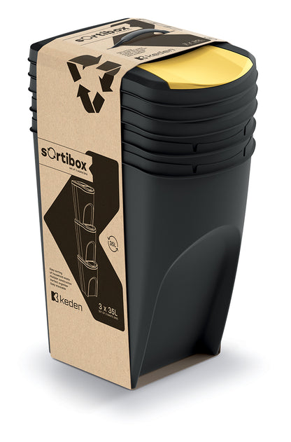 Kosz do segregacji odpadów Sortibox set 3x35l