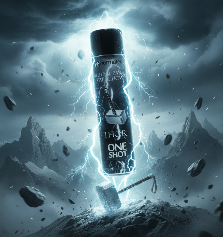 Odświeżacz powietrza i neutralizator One Shot THOR 600ml